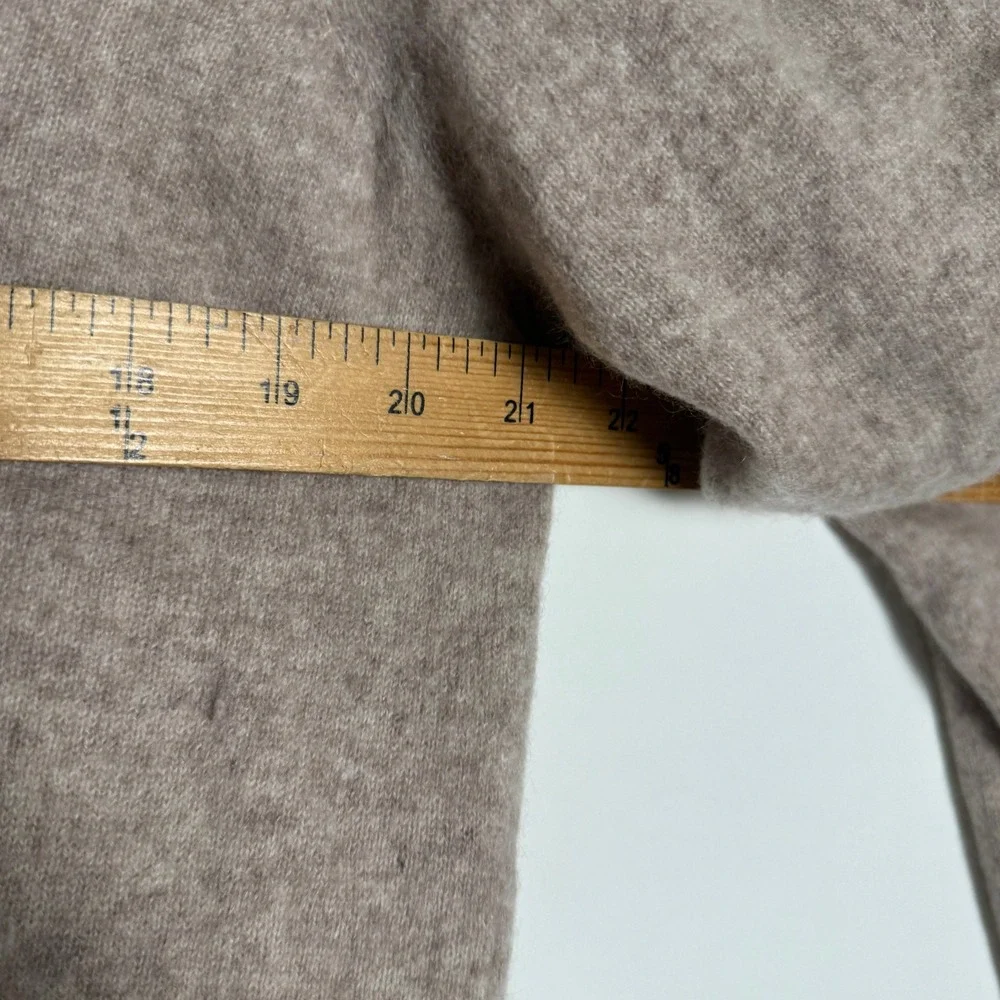 Charter Club Luxury 100% Cashmere V-Neck Sweater Tan Oatmeal Heather 3X Womens